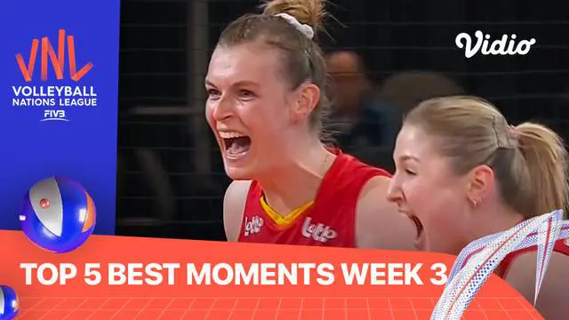 VIDEO: 5 Momen Terbaik Volleyball Nations League 2022 Putri, Salah Satunya Rally di Laga Jepang Vs Belgia