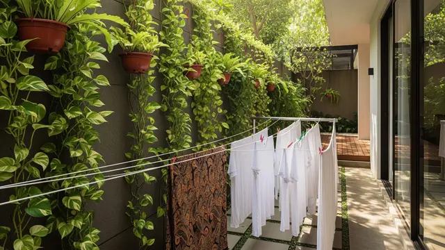 Tempat Jemur Belakang Rumah yang Aman dari Pandangan Tetangga