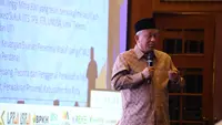 Ketua Pelaksana BWI, Mohammad Nuh dalam acara Gebyar Wakaf Ramadhan 2024 di Hotel Aryaduta, Jakarta, Rabu (27/3/2024). (Ist)
