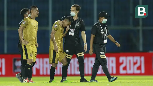 FOTO: Duka dan Air Mata Pemain Bhayangkara Solo FC usai Disingkirkan Persija Jakarta dari Piala Menpora 2021