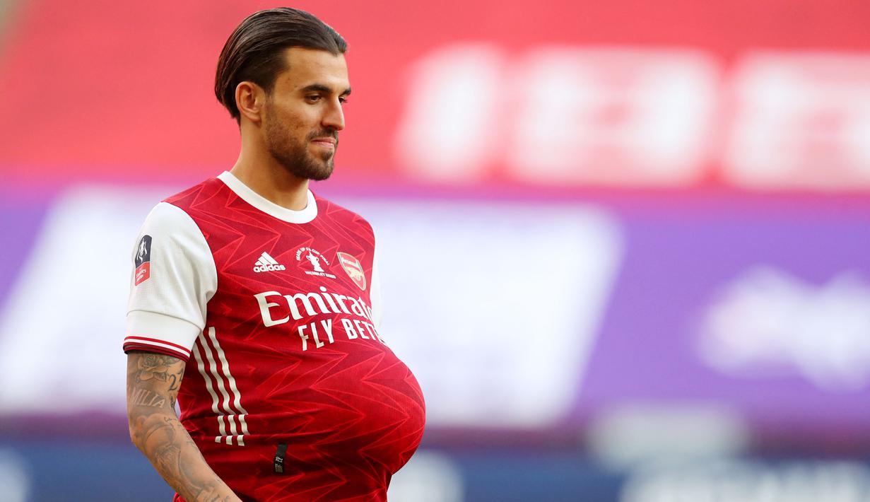 Dani Ceballos (Arsenal) - Pemain 24 tahun ini terpaksa dipinjamkan Real Madrid karena ketatnya persaingan di lini tengah yang diisi nama beken seperti Casemiro, Toni Kross dan Luka Modric. Kini Ceballos memperkuat Arsenal sejak musim 2019 hingga saat ini. (AFP/Pool/Catherine Ivill)