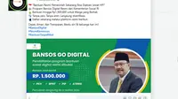 Penelusuran  klaim link pendaftaran bansos digital