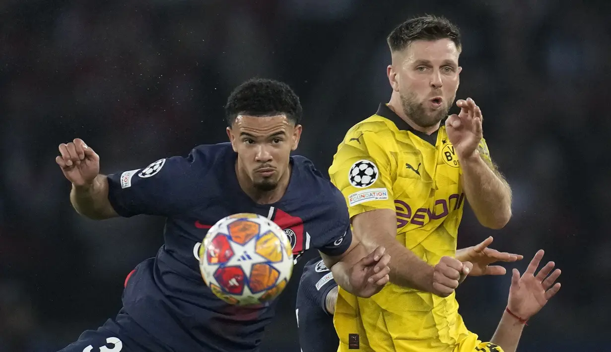 Kemenangan ini cukup membawa Die Schwarzgelben ke partai puncak lantaran unggul agregat 2-0, setelah di leg pertama mereka juga menang 1-0. (AP Photo/Christophe Ena)