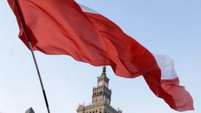 Ilustrasi bendera Polandia