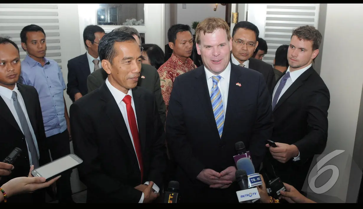 Baird juga mengapresiasi penyelenggaraan Pilpres di Indonesia yang berlangsung damai. Menurutnya Kanada perlu belajar banyak dengan Indonesia mengenai penyelenggaraan Pilpres (Liputan6.com/Herman Zakharia)