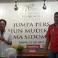 Sido Muncul mengajak 20 ribu pedagang jamu mudik gratis ke kampung halaman.( Foto: Liputan6.com/Ilyas Istianur P)
