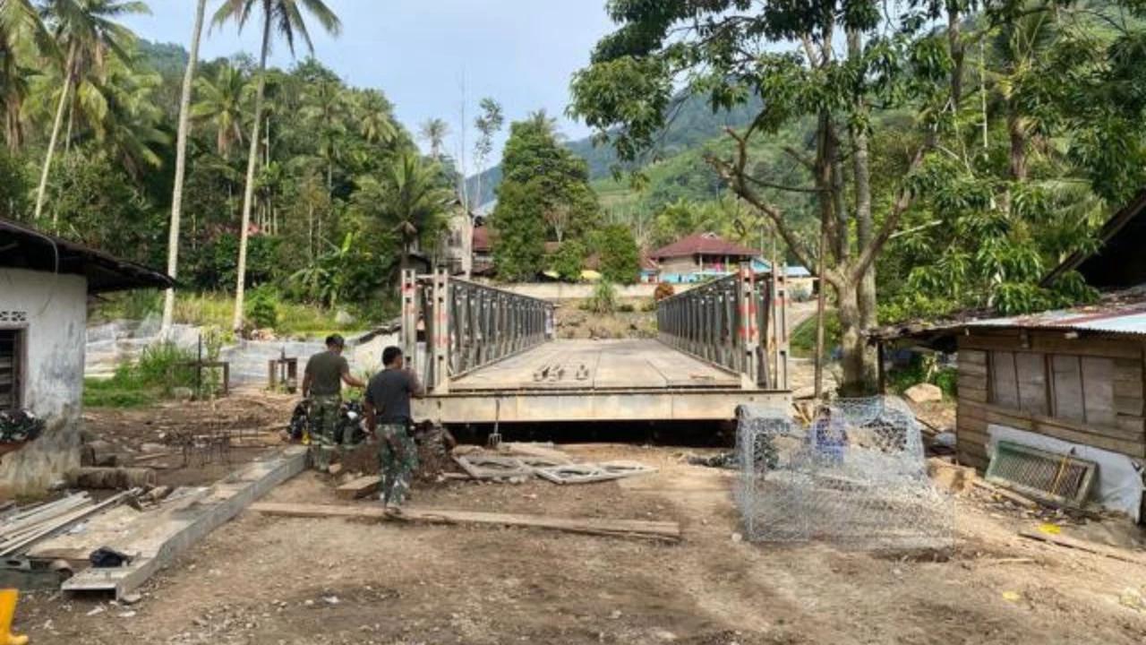 Jembatan Armco dan Bailey Dibangun di Aceh, Mobilitas Warga Kini Lebih Lancar