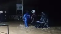 Banjir di kawasan Kecamatan Purabaya, Kabupaten Sukabumi. (Dok. Istimewa)