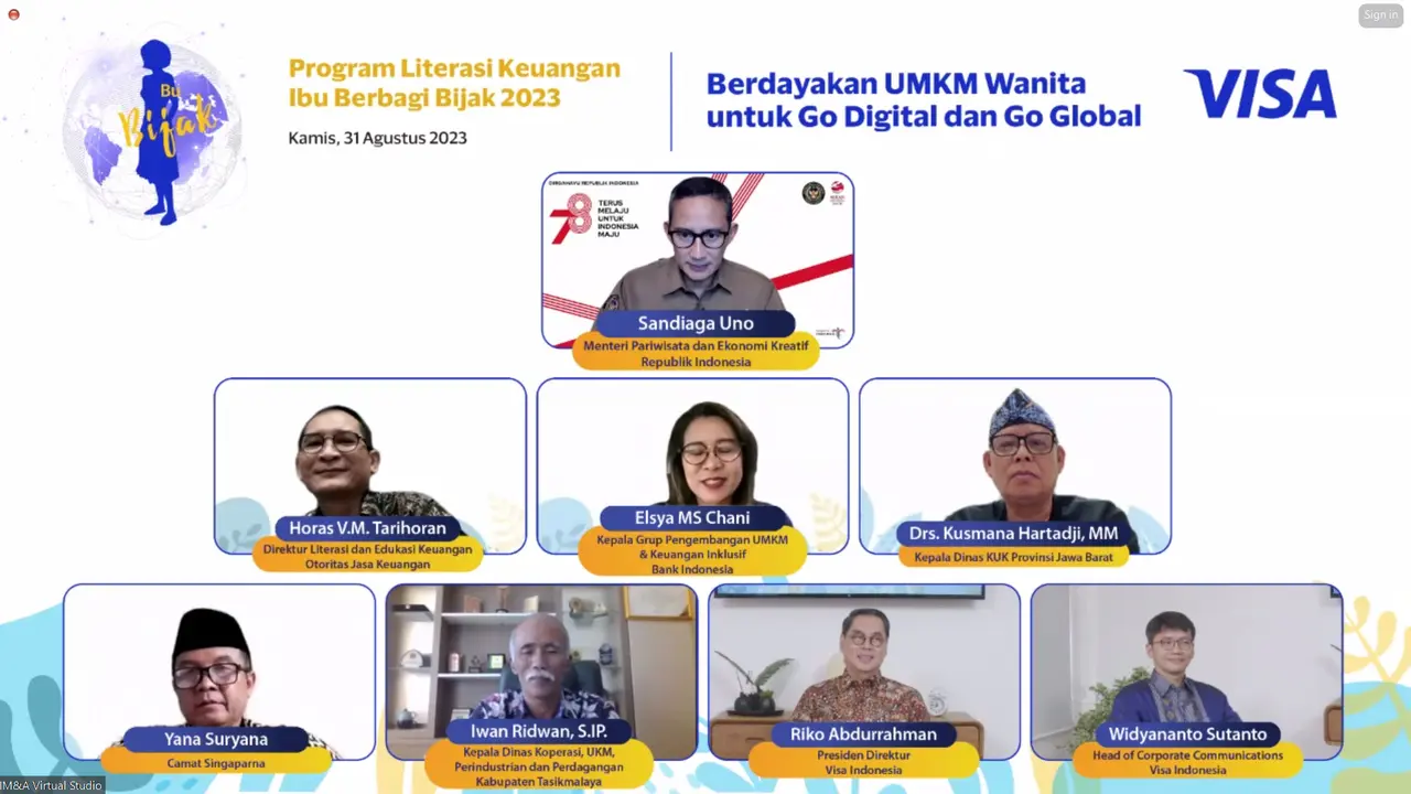Webinar Program Literasi Keuangan Ibu Berbagi Bijak 2023