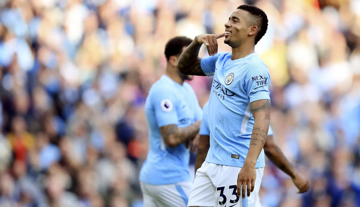 4. Gabriel Jesus (Manchester City) - 6 Gol. (AP/Mike Egerton)