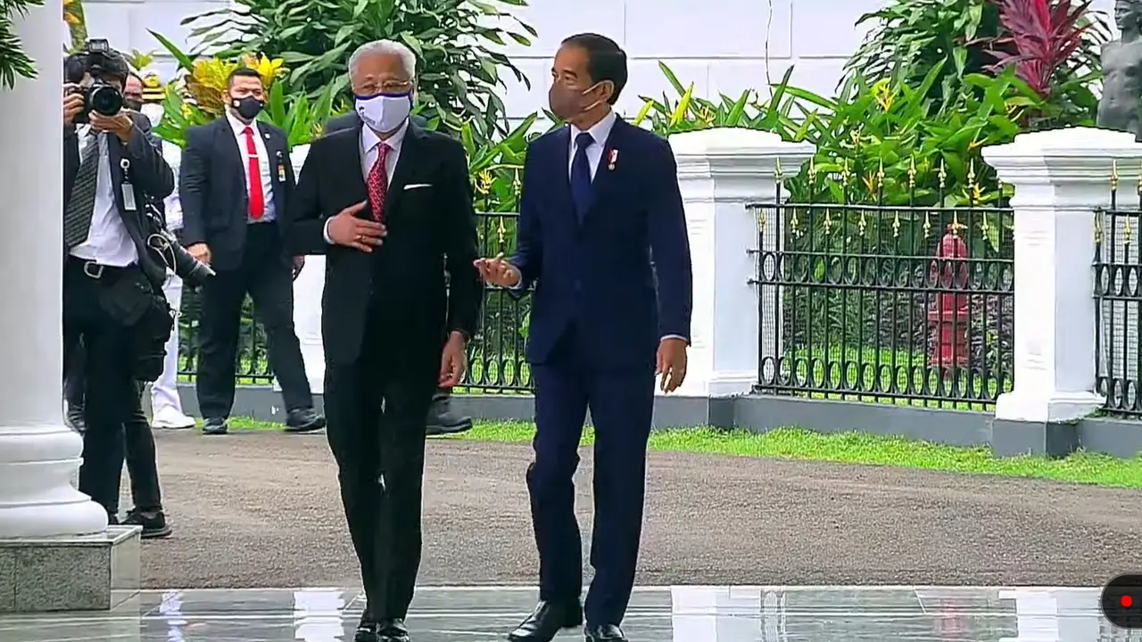 Presiden Jokowi menerima kunjungan PM Malaysia Ismail Sabri Yakoob di Istana Bogor