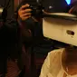 Lenovo memboyong teknologi virtual reality ke seri ponsel terbarunya, yakni Lenovo Vibe K4 Note. (Liputan6.com/Tia Asmara)