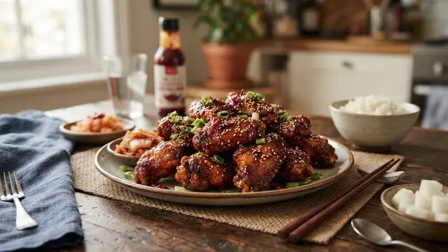 Korean Spicy Chicken Wings Pedas Manis