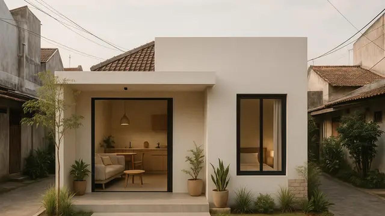 8 Rumah Tipe Minimalis Modern 1 Kamar Tidur di Perkotaan, Kecil Tapi Nyaman