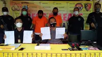 Jumpa press kasus pemalsuan surat di Polres Tarakan. Foto istimewa