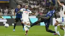 Inter Milan melanjutkan tren positif mereka, dengan tujuh poin dari tiga laga awalnya di Serie A. Sementara, kubu Atalanta justru memulai musim dengan minor karena kalah dua kali dari tiga laga yang dimainkan. (AP Photo/Luca Bruno)