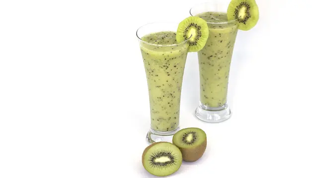 Ilustrasi Smoothie Kiwi
