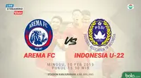 Arema FC vs Timnas Indonesia U-22. (Bola.com/Dody Iryawan)