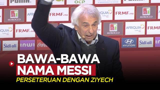 Berita video Pelatih Timnas Maroko, Vahid Halilhodzic, mengungkapkan dirinya masih marah dengan bintang Chelsea, Hakim Ziyech, bahkan sampai menyebut nama Lionel Messi. Loh?
