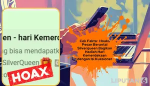 Cek Fakta: Hoaks Pesan Berantai Silverqueen Bagi Hadiah Kemerdekaan dengan Isi Kuesioner
