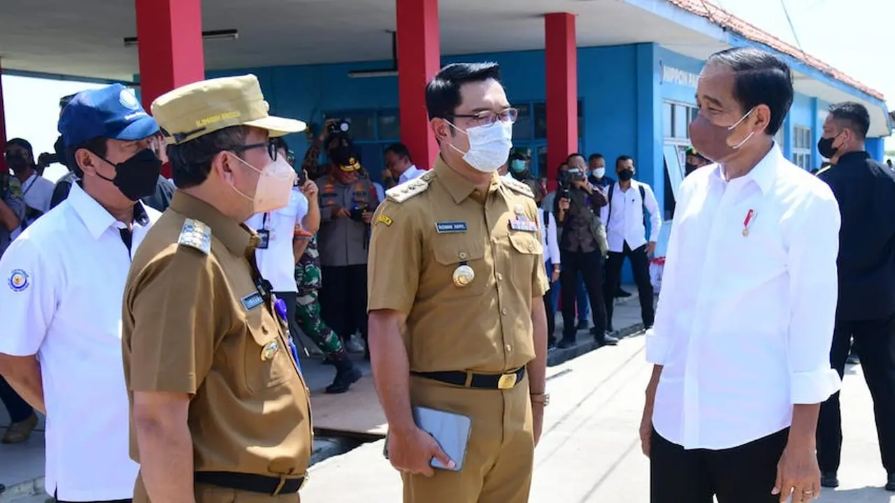 Gubernur Jawa Barat, Ridwan Kamil dan Presiden RI, Joko Widodo.