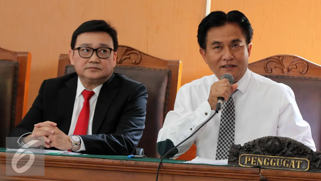 20150727-Sidang Praperadilan Dahlan Iskan-Jakarta-Yusril Ihza Mahendra