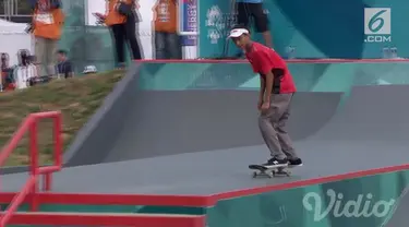 Sanggoe Dharma Tanjung, berhasil meraih medali perak pada nomor street putra Asian games 2018. Sanggoe kalah tipis dari perolehan poin skater asal Jepang, Keyaki Ike.