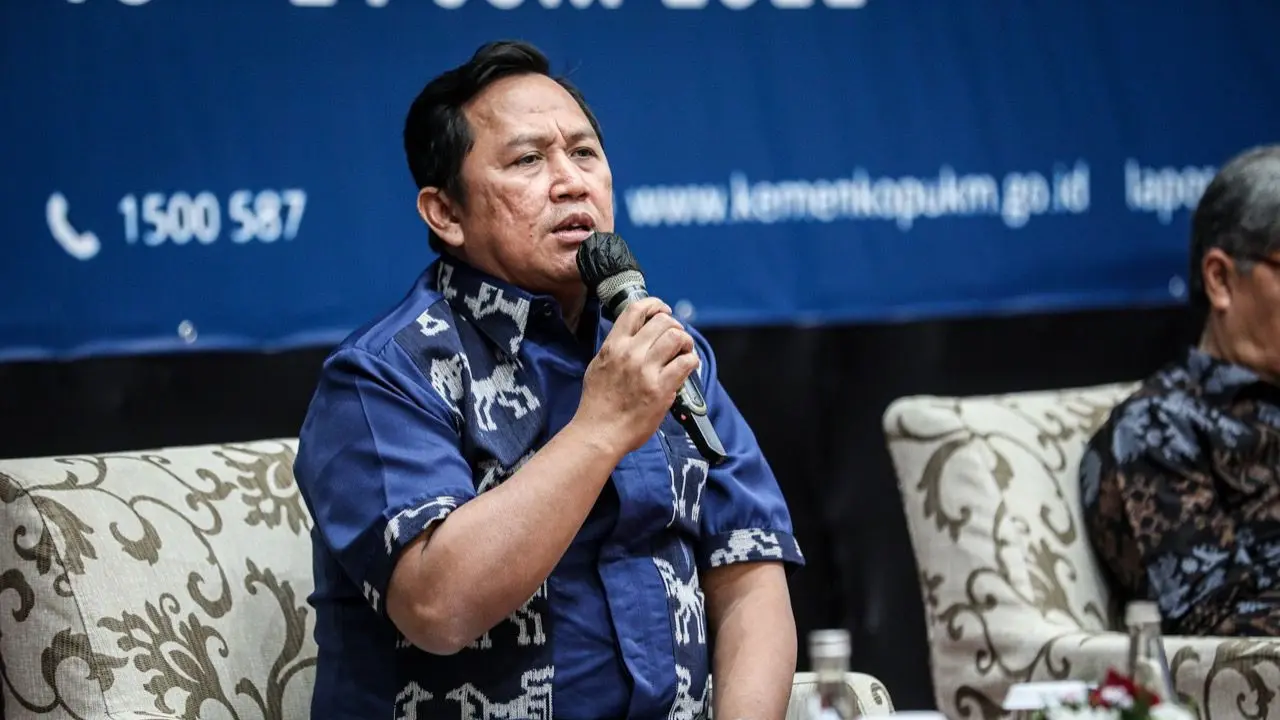 Deputi Bidang Perkoperasian Kementerian Koperasi dan UKM Ahmad Zabadi di Bali, Selasa (21/6/2022). (Dok Kemenkop UKM)