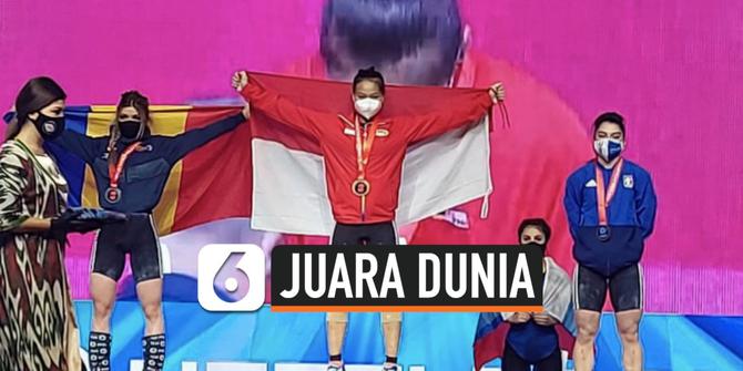 VIDEO: Lifter Windy Cantika, Juara Dunia Angkat Besi Junior 2021