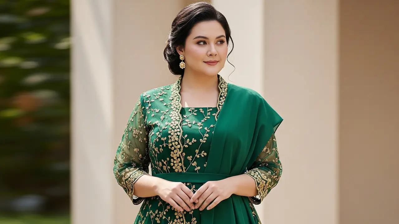 9 Model Kebaya Dress untuk Orang Gemuk