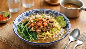 Resep Mie Kangkung Betawi Kuah Kental yang Gurih Segar