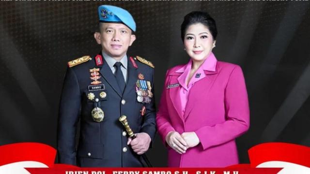 Kadiv Propam nonaktif Irjen Pol Ferdy Sambo bersama sang istri Putri Candrawathi.
