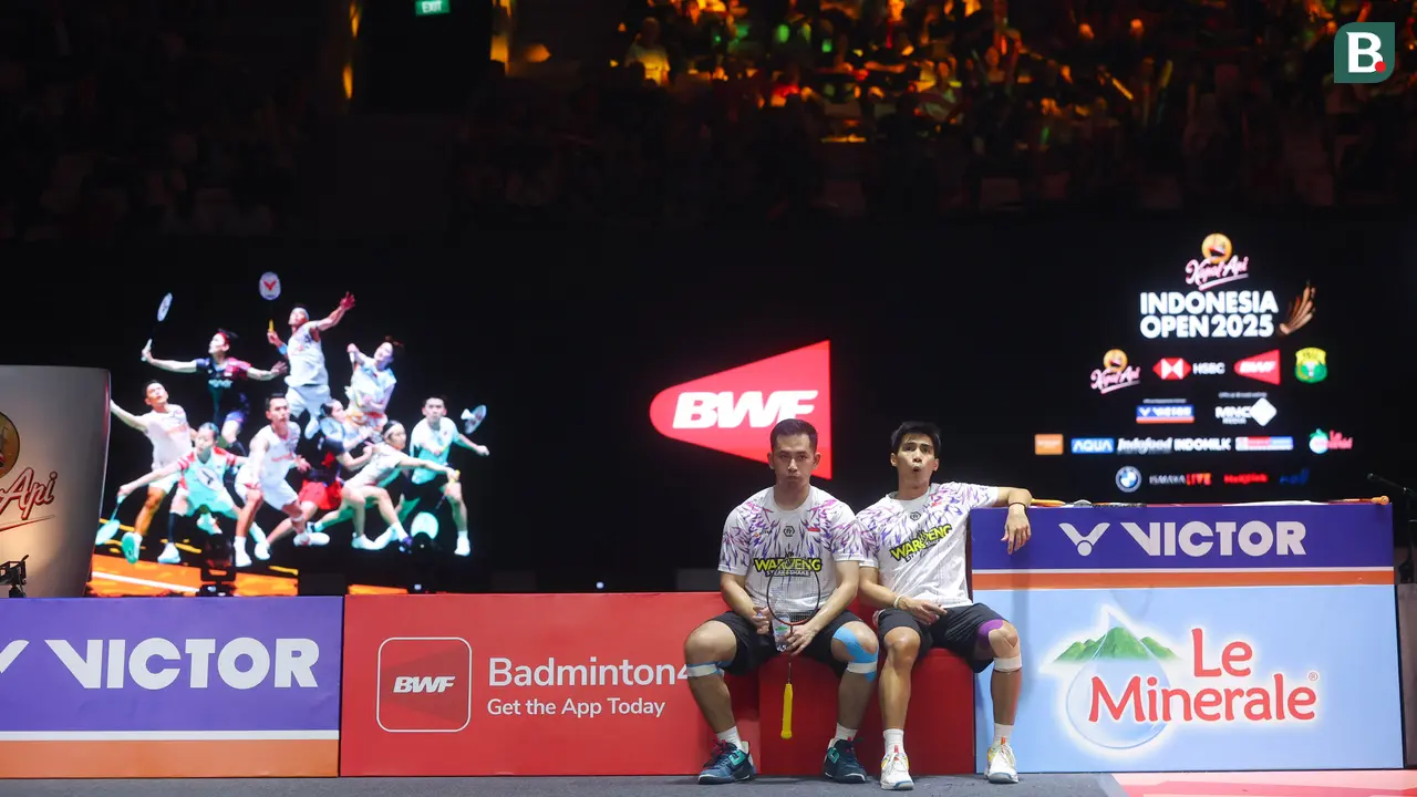 Foto: Wajah Kecewa Sabar / Reza Setelah Gagal Juara Indonesia Open 2025