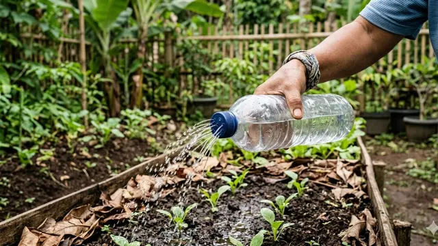 Barang Bekas Dapur yang Bisa Jadi Alat Penyiram Tanaman (Foto: Gemini AI)