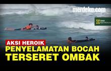 VIDEO: Viral Aksi Tim SAR Selamatkan Nyawa Bocah Terseret Pantai Drini Gunung Kidul