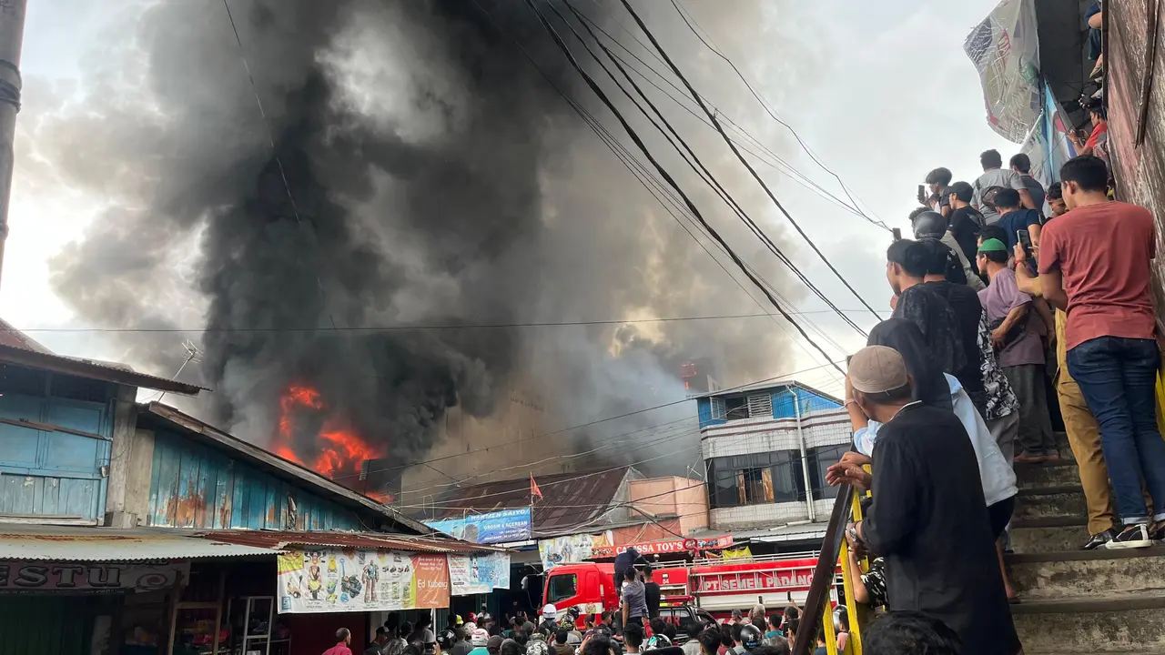 Kebakaran Pasar Raya Padang, Selasa (8/5/2024). (Liputan6.com/ ist)