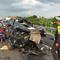 Satlantas Probolinggo Kota melakukan penanganan dan olah TKP usai kecelakaan di Tol Paspro pada Sabtu (23/5/2026) sore. (Satlantas Probolinggo Kota).