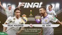 Final Piala Dunia Antar Klub, Real Madrid vs Al Ain. (Bola.com/Dody Iryawan)