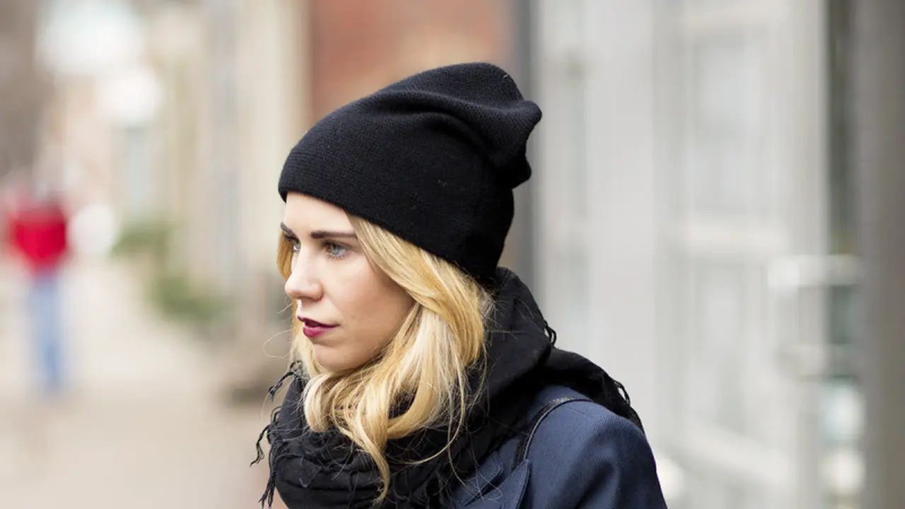 Navy black outfit