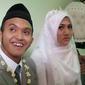 Setelah lima bulan menduda, Caisar resmi menikah lagi dengan Intan Sri Mardiani alias Almaratu Intan. Pernikahan digelar hari ini, Sabtu (30/6) di Bogor, Jawa Barat. (dok. Kapanlagi.com/Nuzulur Rakhmah)