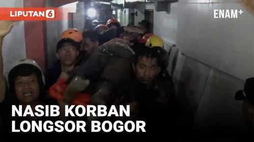 VIDEO: Nahas, 8 Warga Tertimbun Longsor Tebing di Bogor