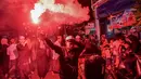 Untuk diketahui, di Indonesia, malam Tahun Baru Islam dirayakan dengan beragam tradisi yang disesuaikan dengan budaya masing-masing daerah. (Juni KRISWANTO/AFP)