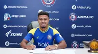Gabriel Silva, pemain asing baru Arema FC di putaran kedua BRI Super League 2025/2026. (Bola.com/Iwan Setiawan)