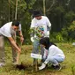 BRI Menanam berlangsung di Lembang, Bandung Barat pada Selasa (11/10).