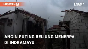 Beredar video terkait bencana angin puting beliung yang hancurkan 73 rumah warga. Kejadian ini berada di wilayah Juntinyuat, Indramayu