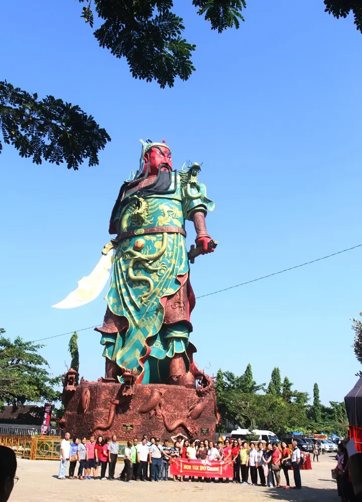 Patung dewa perang di Tuban tertinggi di Asia Tenggara (Liputan6.com / Aditia) 