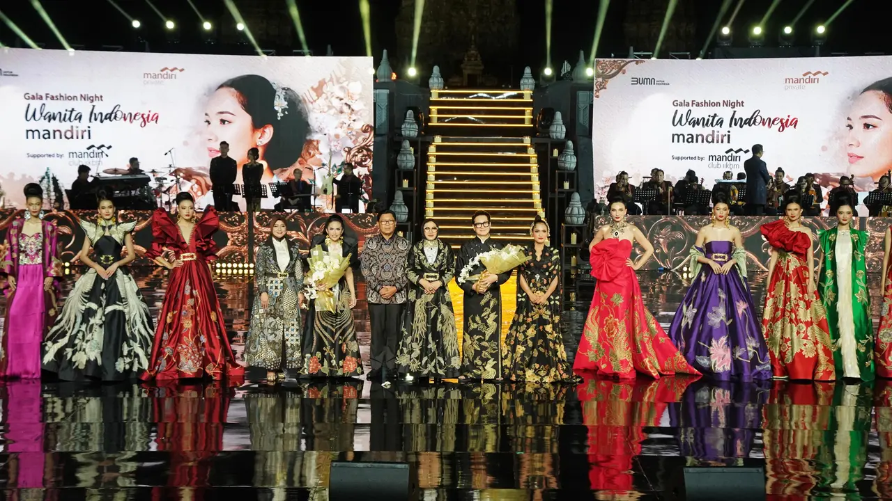 Hadirkan Gala Fashion Night dalam Balutan Kemegahan Candi Prambanan, Bank Mandiri Konsisten Dukung Kreativitas Anak Bangsa