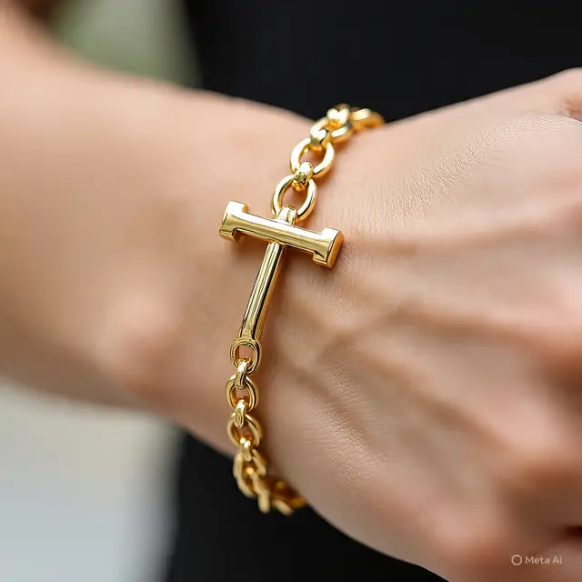 Model Gelang Emas Mata Rantai Besar Kekinian