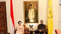 Pertemuan Presiden Joko Widodo dengan Ketua Umum PDIP Megawati Soekarnoputri di Istana Batu Tulis, Bogor, Selasa (12/6/2018). (Biro Pers Setpres)