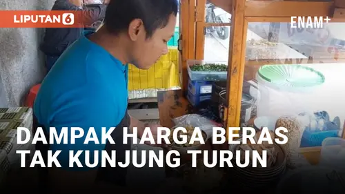 VIDEO: Dampak Harga Beras yang Tak Kunjung Turun, Omset Penjual Bubur Ayam Turun Drastis